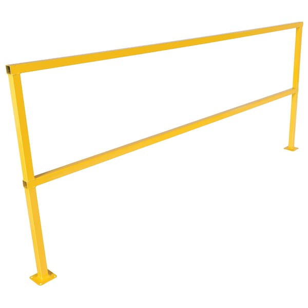 Steel Square Safety Handrail 98-1/2 In. x 4 In. x 42 In. Yellow
